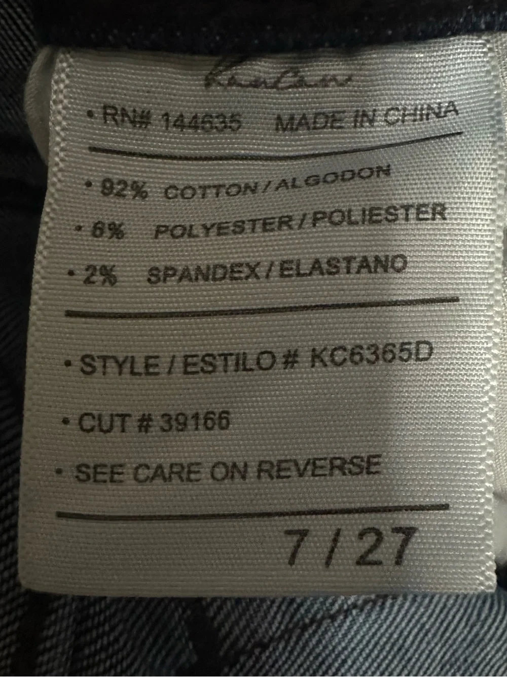 KanCan Estillo Distressed Mid-Rise Skinny Jeans- Size 27
